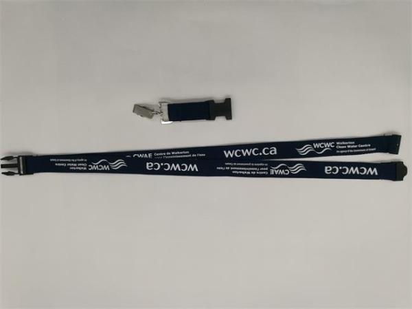 Black Color Promotional Dye Sublimation Lanyards With Fashion Logo , 2.0*90cm