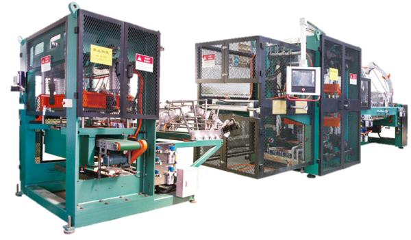 Two Stations PS Foam Sheet Extruder Perfect Cutting Automatic Trim Horizontal
