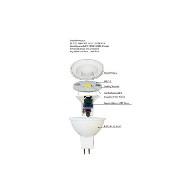 2- Indoor Lighting IC Driver Separate GU5.3 LED MR16 3W to 10W 220V 12V Spotlight