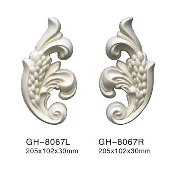 GH-8067LR Free Sample Pastoral Hotel Urethane Pu Wall Background