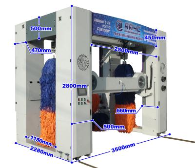 100L 5 Brushes Fully Automatic Rollover Car Washing Machine Drive Through