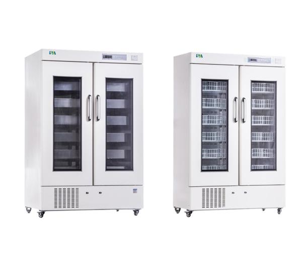 4 Degree 658 Liters Medical Double Door Blood Bank Refrigerator Large Capacity