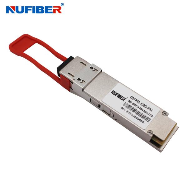QSFP-100G-ELR4-Dual Rate 100G QSFP28 LAN WDM DML SMF 1310nm 20km LC with DDM Compatible for Cisco