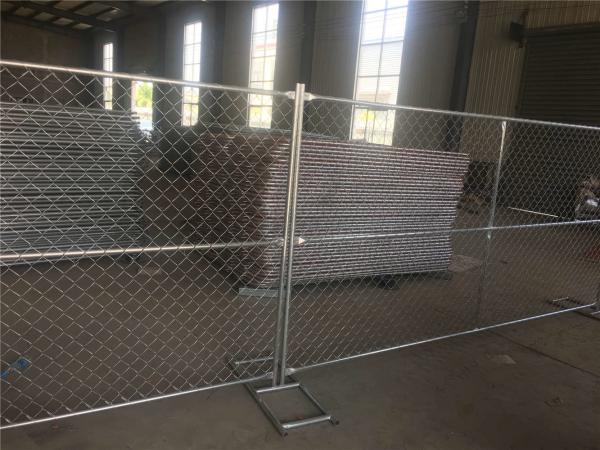 chain link temporary construction fence panels 6FT X 10F Mesh 2 3/8  x 2 3/8 ( 60mm x 60mm ) x 12 gauge wire