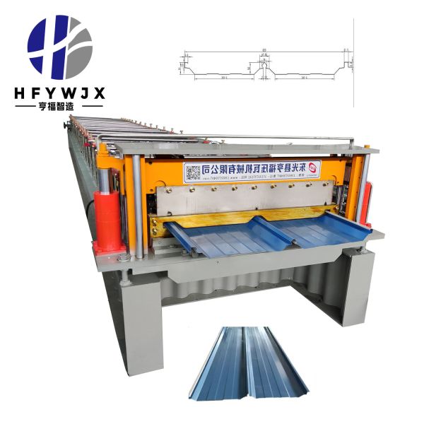 Hydraulic Standing Seam Roll Forming Machine 20 Row Molding For Colored Steel Roof And Wall Panels