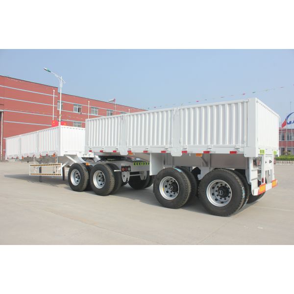 40 тонн 45 60 кубических U-типа тандемный наклонный трейлер с тандемным гидравлическим подъемником и конструкцией