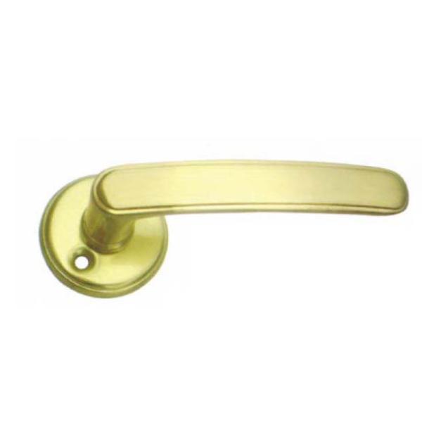 O pó de aço do ouro de Zamak PVD dos puxadores da porta do ISO do CE revestiu alavancas da porta de Chrome