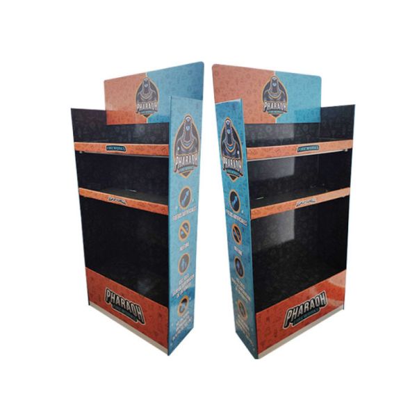 Retail Racks Custom Display Stand with Supermarket Gondola Design and Logo