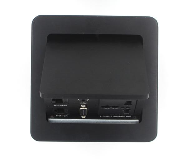 Electrical Pop Up Mains Sockets Silver Panel 250 Voltage Max CE Certificate