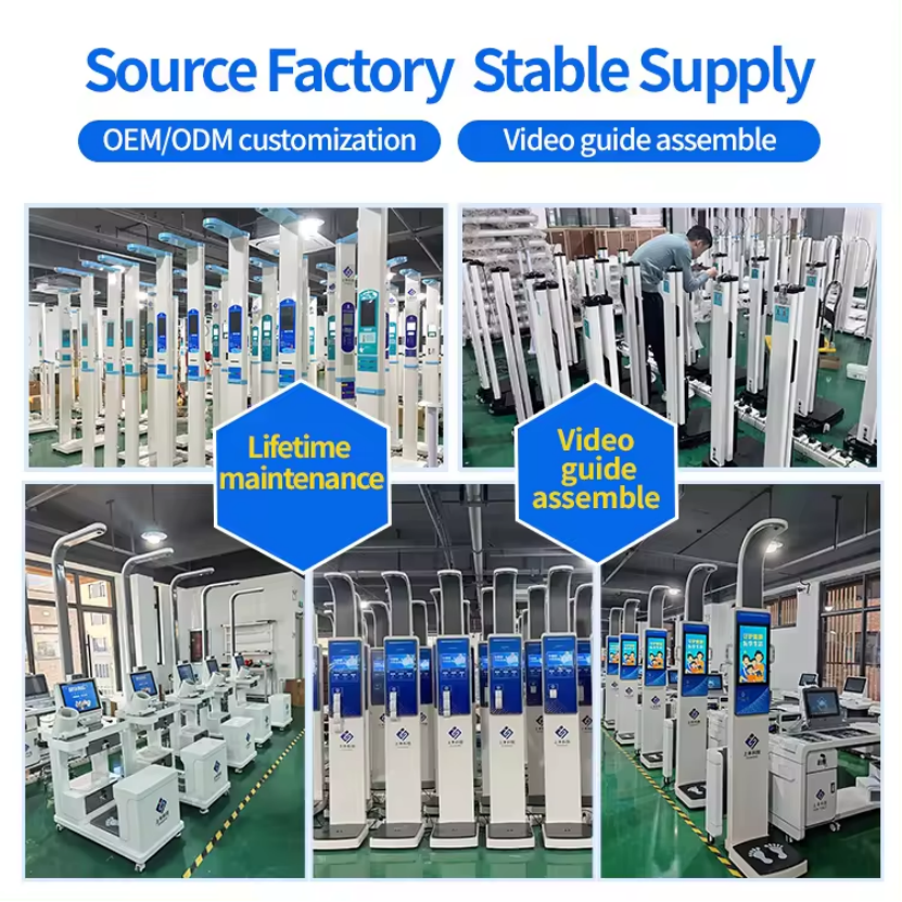 Scale for Weighing People Blood Pressure Height Weight Ultrasound Machine Body Analysis Scale