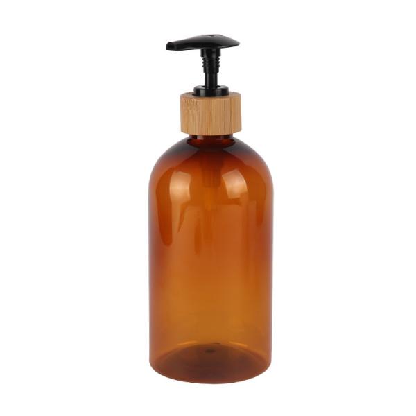 200ml 300ml 500ml Cosmetic Lotion Bottle 7oz 10oz 16oz Refillable Amber PET Lotion Bottle