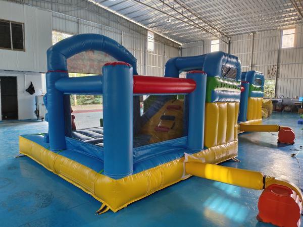 Popular desenho animado inflável casa de salto com slides PAW Patrulha inflável combo para crianças