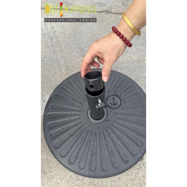 Outdoor Patio Center Pole Umbrella, Waterproof Garden Parasol