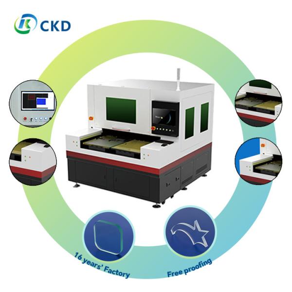 Machine de découpe industrielle au laser de verre 10,6μm 150W 250W/350W avec vitesse linéaire jusqu'à 1000mm/s