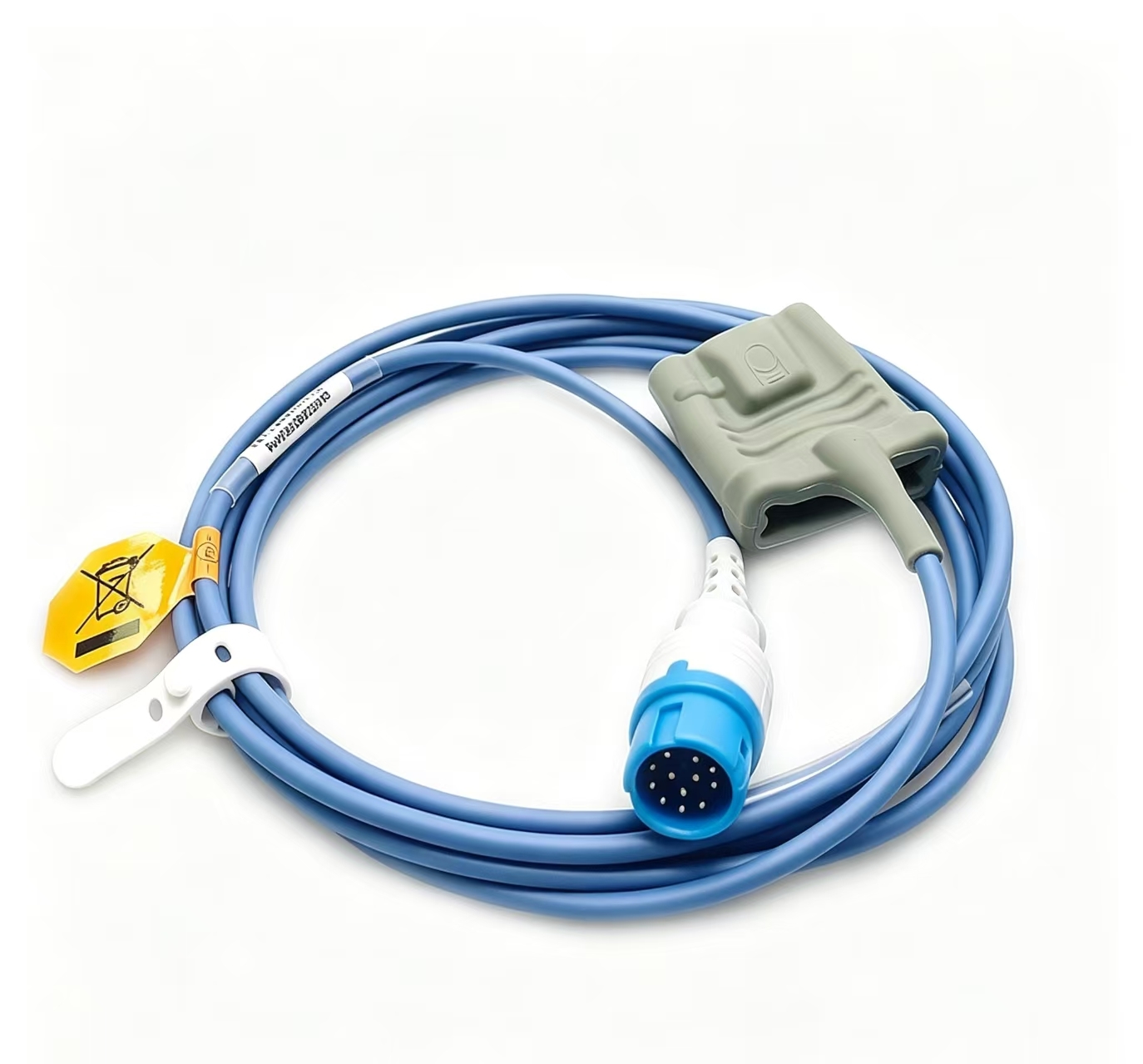 Silicone Reusable SPO2 Sensor 3m Adult SpO2 Sensor 12 Pin Compatible HP M1722A Adult