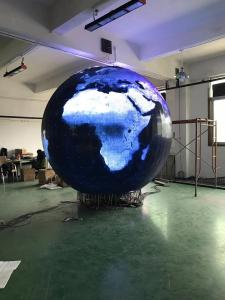 A bola conduziu o passo do pixel da tela do globo da exposição emenda sem emenda
