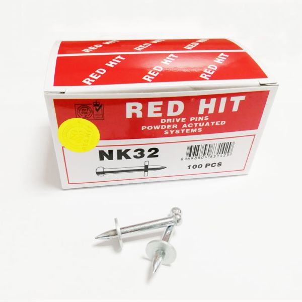 Galvanized-Shining Round Head Steel Washer Concrete Shooting Nail Drive Pin for Hold