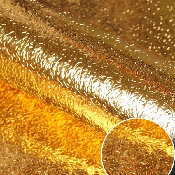 Papillon métallique à l'épreuve de l'humidité en feuille d'or en relief