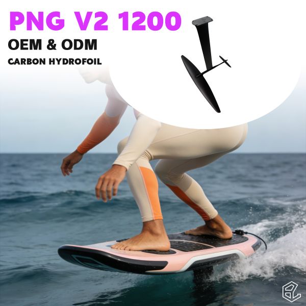 PNG V2 1200 Ultra High Modulus Carbon Fiber Hydrofoil Set with Stable Glide Control and Easy Takeoff