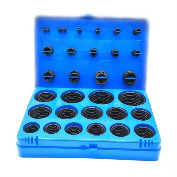 НБР O Ring Valve Rubber Seal Assortment Kit 382 шт. Черные O Rings для гидравлического ремонта