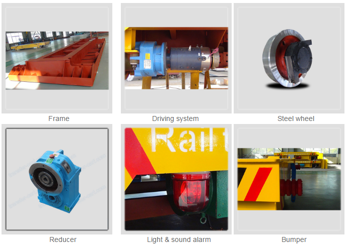 Motorised Turntable Industrial Automated Guided Carts Electric Driven Platform Trolley