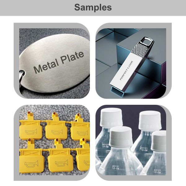 20w 30w 50w 100w Автоматическая пластиковая деревянная бумага Металл Нержавеющая сталь кабель Летающий оптический лазерный маркировочный аппарат