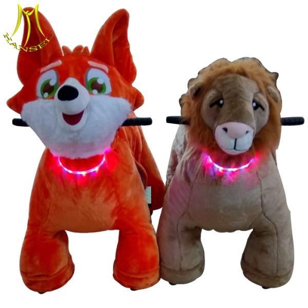 Hansel entertainment equipment plush unicorn electric scooter with battery for sale