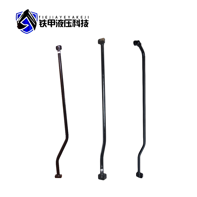 SY215 Sistema hidráulico distribuidor de tubería de cubo y tubo de retorno para excavadora tubo de hierro estilo codo