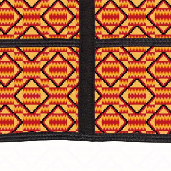 Sweat Fit Adjustable Waist Trimmer Kente Cloth Everyday Waist Cincher