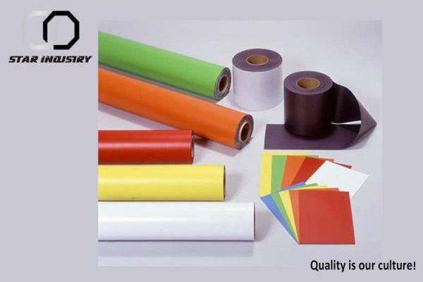 Ímã de borracha imprimível do PVC, tira de borracha magnética Rolls da largura de 620mm com UV