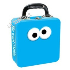 Food Grade Metal Mini Lunch Tin Box Container Glossy Varnish For Christmas Toys