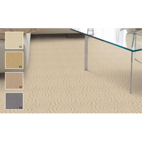 Modern Design Carpets Jacquard Cut And Loop Capet , 3 - 6.5mm Pile Height