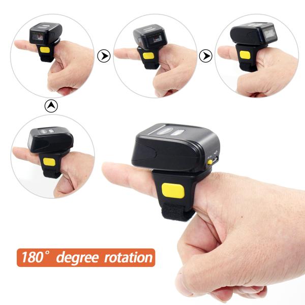 MJ-5209A Wearable Symcode Barcode Scanner / Bluetooth Ring Scanner Support HID