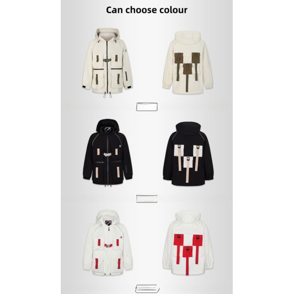 MOODLAB Custom Multi-Pocket Combination Snow Suit Perfect for Cold Weather Activities