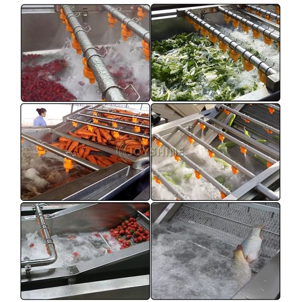 Tomato/Strawberry Cleaning Machine with Lifting Function and Multifunctional Function