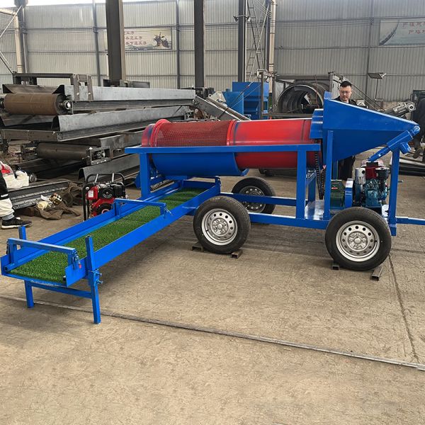 Design Gold Ore Processing Equipment Gold Washing Machine Trommel Screen for 5-10 Tons