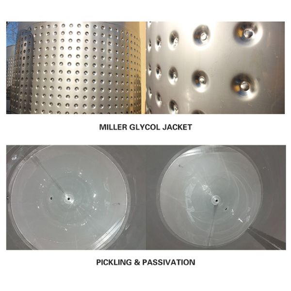 72 Cone Degree Stainless Steel Fermentation Tank , Brewery Fermentation Tanks