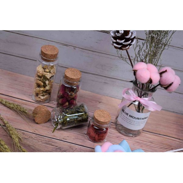 Candle Jars Organic Natural Cork Lids Heat Insulating