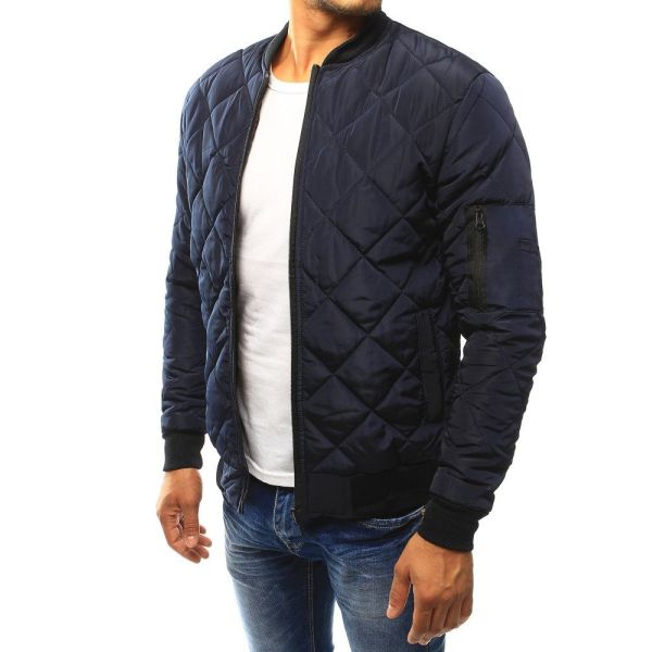 Thicker Quilted Lining Warm Waterproof Winter Jacket For Men V Neck Design