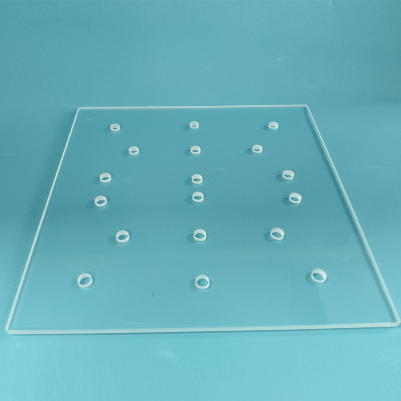 Thickened 9 Inch Wafer Calibration Quartz Glass Plate High Temperature