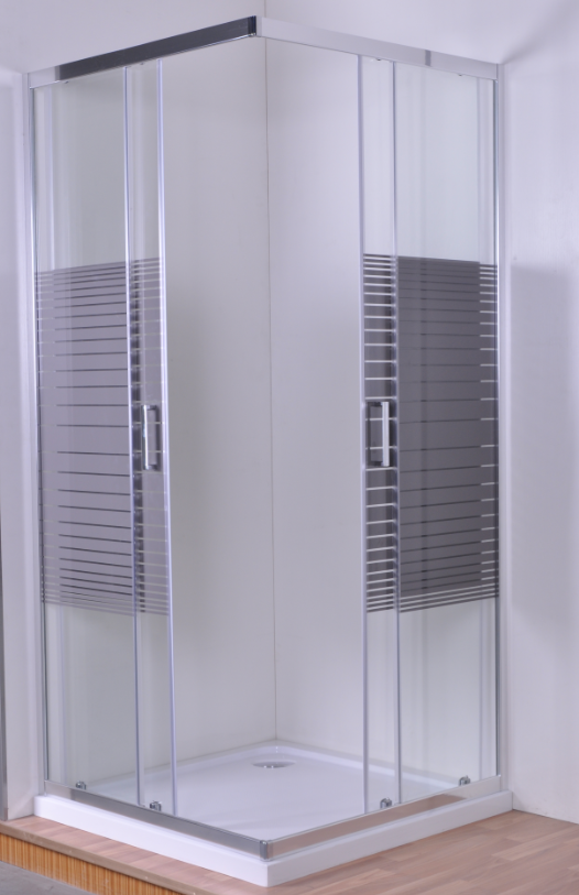 Серый шелк покрасил стеклянные приложения ливня 900 x 900 для модельных комнат/супермаркета