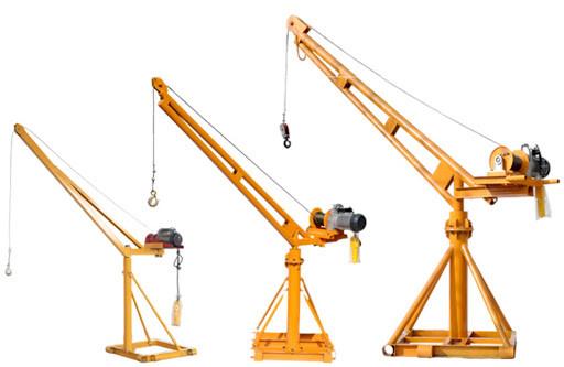 360 Degree Mini Lifting Crane , Hotels Mini Hoist Crane 500kg