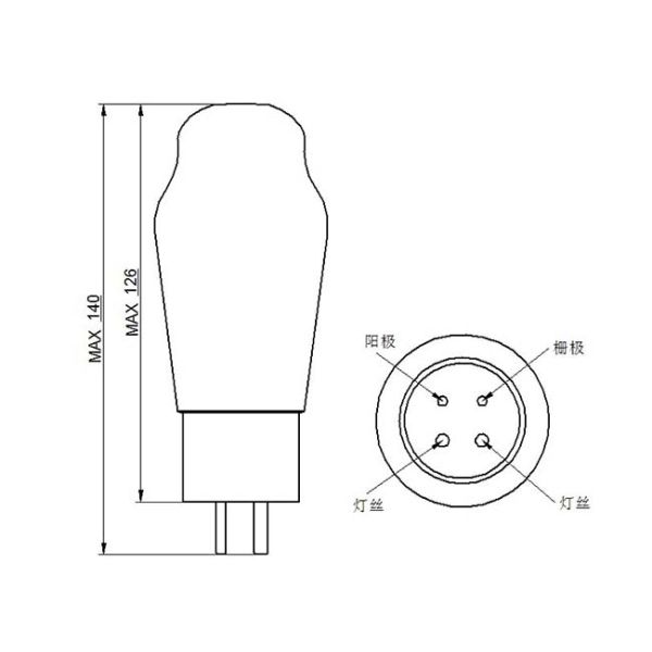 Improved DIY High End Tube Amplifier Static Parameter Ua 250V Psvane WR2A3