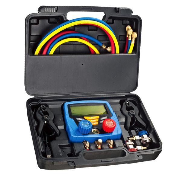 Automobile Commercial Refrigeration Repair Parts Digital Gauge Set 220v With LCD