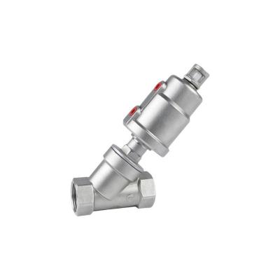 DN25 1 polegada válvula de assento pneumática de ângulo AS/CS-16P/R modelo N.O. CIF termo