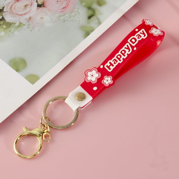 Милые мультфильмы о ключевых запястьях для девочек и мальчиков, бесплатный BPA настраиваемый силиконовый ключевой запястье запястье