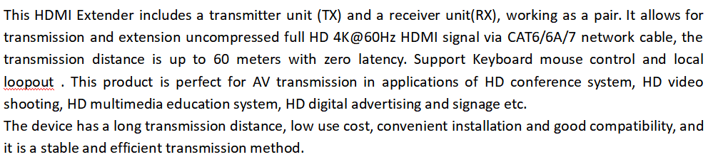 Тариф 18Gbps данным по наполнителя 60M инфракрасн диапазона 4K@60HZ HDMI двойной видео- максимальный