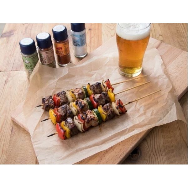 10 Inch Natural Bamboo Skewer Sticks Disposable For BBQ Catering Marshmallow Roasting