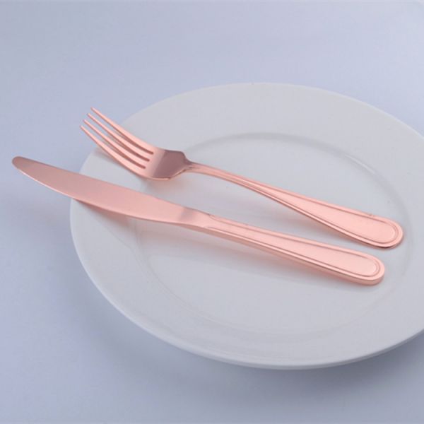 Newto Stainless steel cutlery/rose color flatware/wedding cutlery/copper color silverware