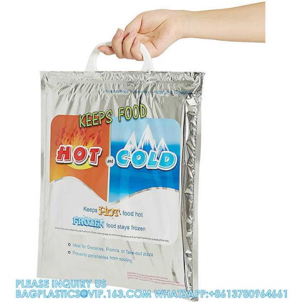 Reinforced Heavy Duty Hot Cold Lunch Totes Reusable Disposable Food Travel Picnic Thermal Delivery Insulated Bag